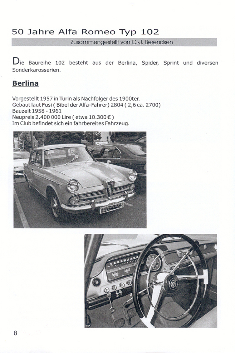 50 Jahre Typ 102 - Alfa Romeo Club